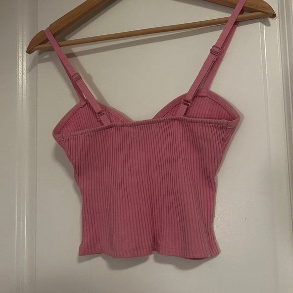 Zara Soft Pink Ribbed Knit Top - Picture 3 of 5